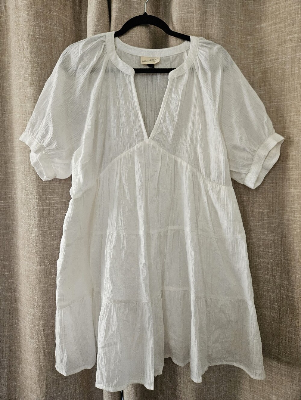 Universal Thread White Midi Dress Cotton Large